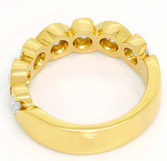 Foto 3 - Diamant-Ring Halbmemory 1,26ct Brillanten, 18K Gelbgold, R5684