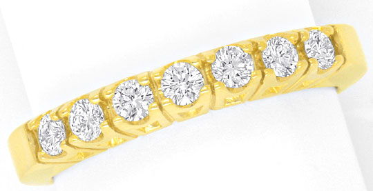 Foto 2 - Brillanten Halbmemory Ring Gelbgold 0,48Carat Diamanten, S4349